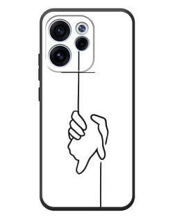 Чехол для OPPO Reno 15 F с картинкой «Рука держит» Чехол для OPPO Reno 15 F с картинкой «Рука держит»
