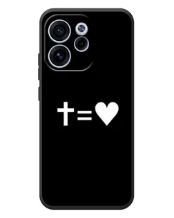 Чехол для OPPO Reno 15 F с картинкой «Крест и Сердце»