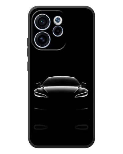 Чехол для OPPO Reno 15 F с картинкой «Силуэт Tesla Night» Чехол для OPPO Reno 15 F с картинкой «Силуэт Tesla Night»