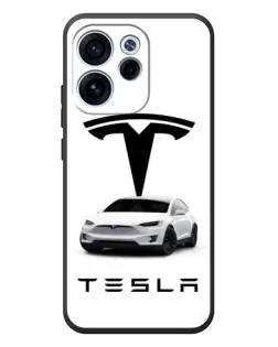 Чехол для OPPO Reno 15 F с картинкой «Tesla White Style» Чехол для OPPO Reno 15 F с картинкой «Tesla White Style»