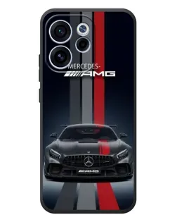 Чехол для OPPO Reno 15 F с картинкой «Mercedes — белый карбон»