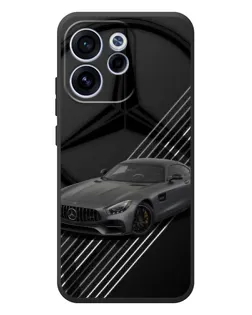 Чехол для OPPO Reno 15 F с картинкой «Mercedes AMG — графика»