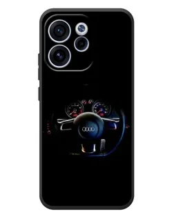 Чехол для OPPO Reno 15 F с картинкой «Салон Audi — руль»