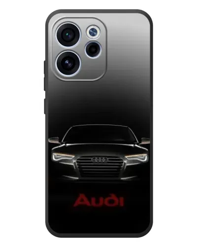 Чехол для OPPO Reno 15 F с картинкой «Audi — градиентный контур» Чехол для OPPO Reno 15 F с картинкой «Audi — градиентный контур»