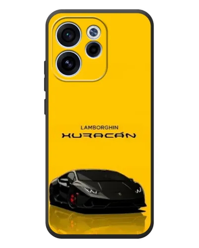 Чехол для OPPO Reno 15 F с картинкой «Lamborghini Huracan черный»