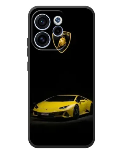 Чехол для OPPO Reno 15 F с картинкой «Lamborghini желтый акцент»