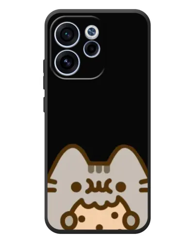 Чехол для OPPO Reno 15 F с картинкой «Пушин на черном» Чехол для OPPO Reno 15 F с картинкой «Пушин на черном»