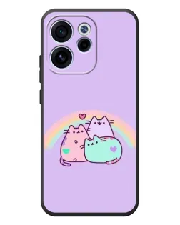 Чехол для OPPO Reno 15 F с картинкой «Радужные Пушины» Чехол для OPPO Reno 15 F с картинкой «Радужные Пушины»