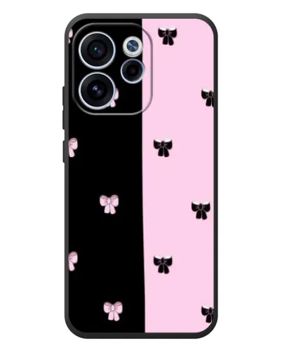 Чехол для OPPO Reno 15 F с картинкой «Контрастные банты»