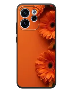 Чехол для OPPO Reno 15 F с картинкой «Оранжевые герберы»