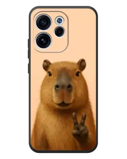 Чехол для OPPO Reno 15 F с картинкой «Капибара виктория»