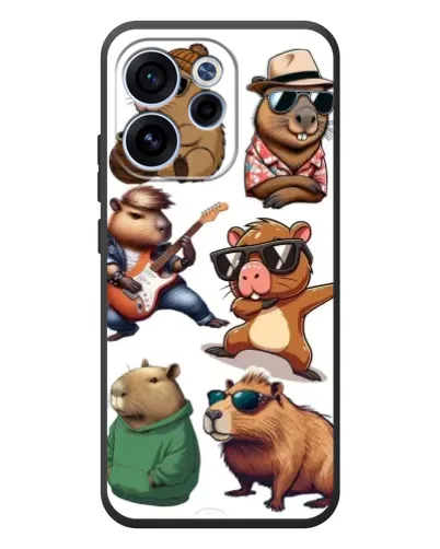 Чехол для OPPO Reno 15 F с картинкой «Крутые капибары музыканты» Чехол для OPPO Reno 15 F с картинкой «Крутые капибары музыканты»