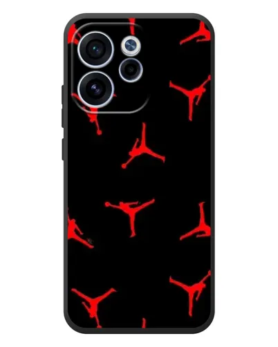 Чехол для OPPO Reno 15 FS с картинкой «Jordan Red Pattern» Чехол для OPPO Reno 15 FS с картинкой «Jordan Red Pattern»