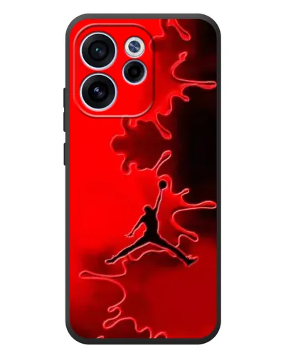 Чехол для OPPO Reno 15 FS с картинкой «Jordan Red Smoke» Чехол для OPPO Reno 15 FS с картинкой «Jordan Red Smoke»