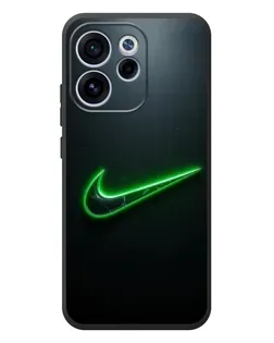 Чехол для OPPO Reno 15 FS с картинкой «Неоновый контур Nike»