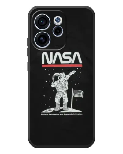 Чехол для OPPO Reno 15 FS с картинкой «NASA — шагаем по Луне» Чехол для OPPO Reno 15 FS с картинкой «NASA — шагаем по Луне»