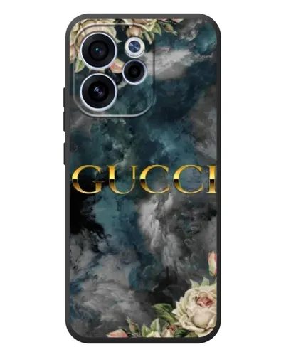 Чехол для OPPO Reno 15 FS с картинкой «Абстрактные цветы Gucci» Чехол для OPPO Reno 15 FS с картинкой «Абстрактные цветы Gucci»