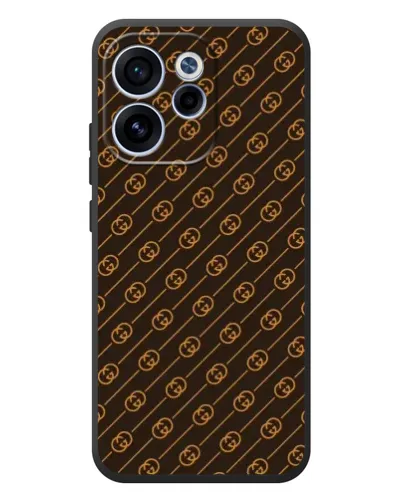 Чехол для OPPO Reno 15 FS с картинкой «Gucci — золотые диагонали» Чехол для OPPO Reno 15 FS с картинкой «Gucci — золотые диагонали»