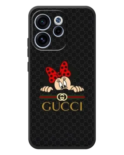 Чехол для OPPO Reno 15 FS с картинкой «Минни Маус Gucci — черный» Чехол для OPPO Reno 15 FS с картинкой «Минни Маус Gucci — черный»