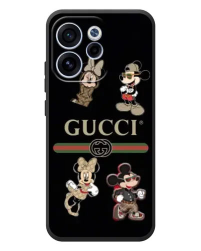 Чехол для OPPO Reno 15 FS с картинкой «Gucci — герои Disney и монограмма» Чехол для OPPO Reno 15 FS с картинкой «Gucci — герои Disney и монограмма»