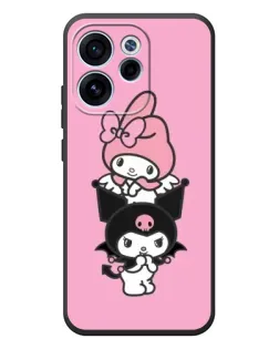 Чохол для OPPO Reno 15 FS з картинкою «My Melody та Kuromi» Чохол для OPPO Reno 15 FS з картинкою «My Melody та Kuromi»