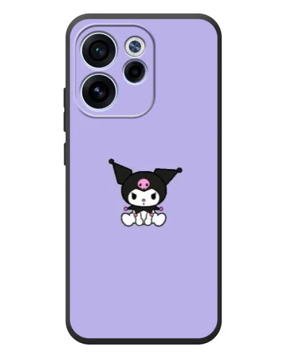 Чехол для OPPO Reno 15 FS с картинкой «Kuromi — фиолетовый минимализм»