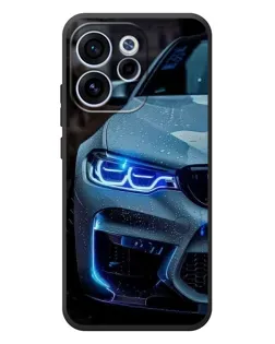 Чехол для OPPO Reno 15 FS с картинкой «Взгляд BMW с синими фарами»