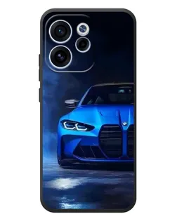 Чехол для OPPO Reno 15 FS с картинкой «Голубая BMW M4»