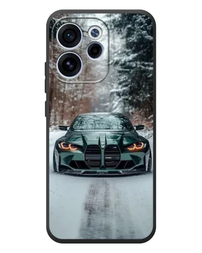 Чехол для OPPO Reno 15 FS с картинкой «BMW в зимнем лесу» Чехол для OPPO Reno 15 FS с картинкой «BMW в зимнем лесу»