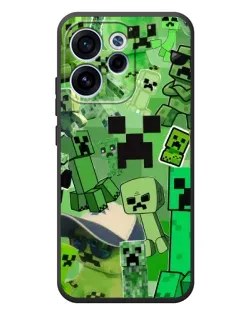 Чехол для OPPO Reno 15 FS с картинкой «Криперы Minecraft»