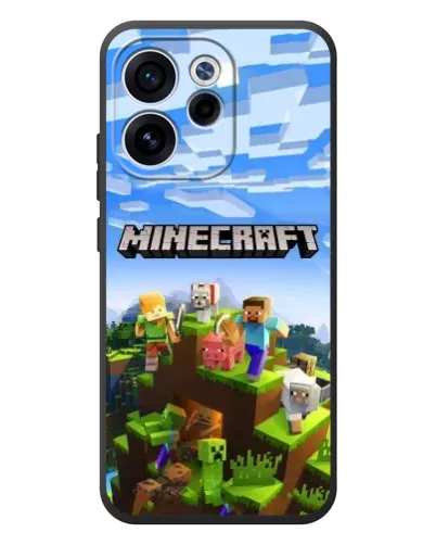 Чехол для OPPO Reno 15 FS с картинкой «Minecraft классический мир» Чехол для OPPO Reno 15 FS с картинкой «Minecraft классический мир»