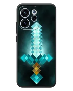 Чехол для OPPO Reno 15 FS с картинкой «Алмазный меч неон»