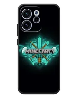 Чехол для OPPO Reno 15 FS с картинкой «Minecraft Diamond лого»