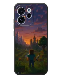 Чехол для OPPO Reno 15 FS с картинкой «Стив у башни»