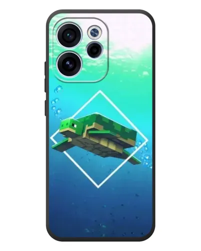 Чехол для OPPO Reno 15 FS с картинкой «Черепаха Minecraft» Чехол для OPPO Reno 15 FS с картинкой «Черепаха Minecraft»