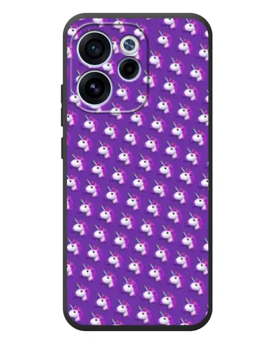 Чехол для OPPO Reno 15 FS с картинкой «Единороги на фиолетовом» Чехол для OPPO Reno 15 FS с картинкой «Единороги на фиолетовом»