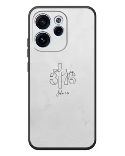 Чехол для OPPO Reno 15 FS с картинкой «Иоанна 3:16 Крест»