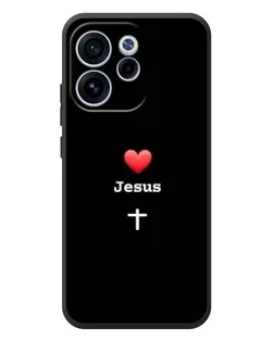 Чехол для OPPO Reno 15 FS с картинкой «Сердце - Jesus»