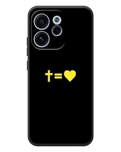 Чехол для OPPO Reno 15 FS с картинкой «Сердце и Крест»