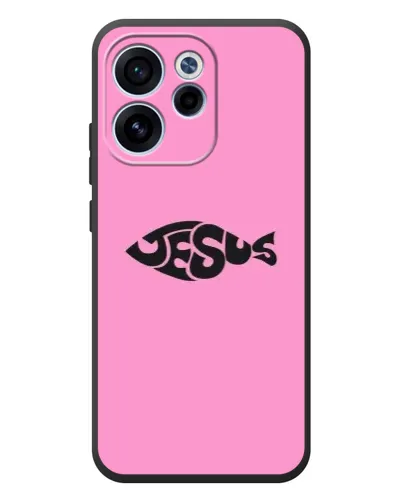 Чехол для OPPO Reno 15 FS с картинкой «Розовый символ  Jesus»
