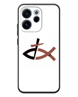 Чехол для OPPO Reno 15 FS с картинкой «Рыба и крест»