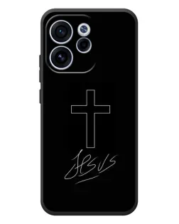Чехол для OPPO Reno 15 FS с картинкой «Графический крест Jesus»