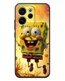 Чехол для OPPO Reno 15 FS с картинкой «Губка Боб прыгает»