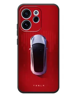 Чехол для OPPO Reno 15 FS с картинкой «Tesla Top View»