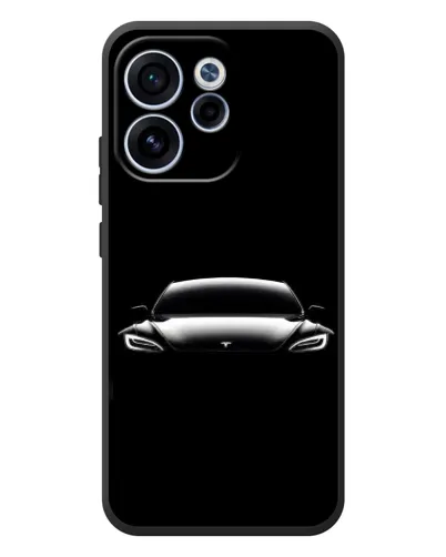 Чехол для OPPO Reno 15 FS с картинкой «Фары Tesla Night»