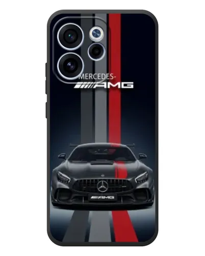 Чехол для OPPO Reno 15 FS с картинкой «Mercedes — белый карбон»