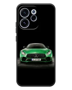 Чехол для OPPO Reno 15 FS с картинкой «Mercedes — неоновый лого»