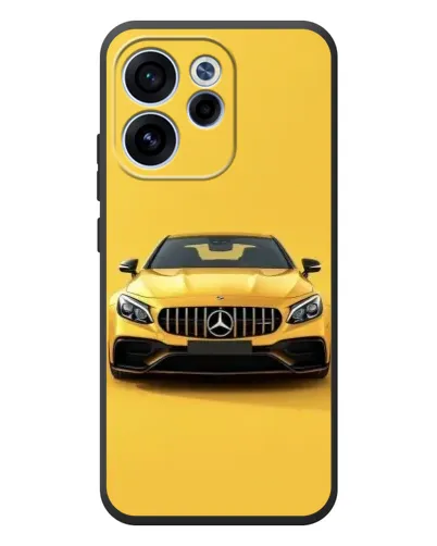 Чехол для OPPO Reno 15 FS с картинкой «Желтый Mercedes GT»