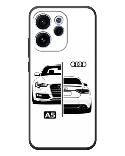 Чехол для OPPO Reno 15 FS с картинкой «Audi — контрастный дизайн»