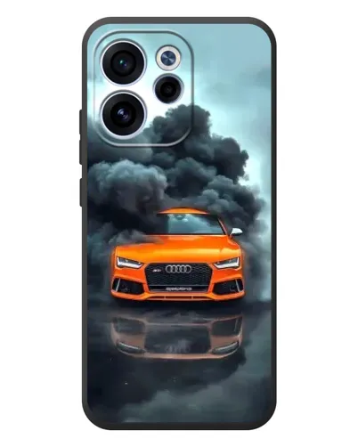 Чехол для OPPO Reno 15 FS с картинкой «Audi в облаках дыма»